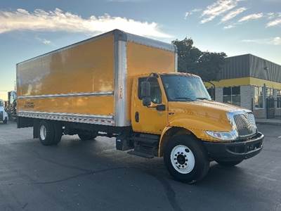International MV607 Box Truck - 220HP, 6 Speed Automatic, Roll up Door