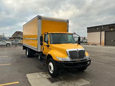 International MV607 Box Truck - 220HP, 6 Speed Automatic, Roll up Door