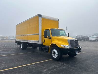 International MV607 Box Truck - 220HP, 6 Speed Automatic, Roll up Door