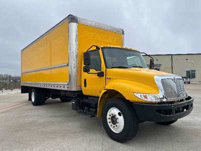 International MV607 Box Truck - 220HP, 6 Speed Automatic, Roll up Door