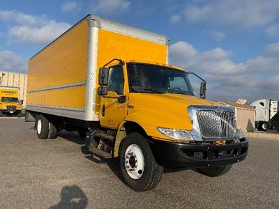 International MV607 Box Truck - 220HP, 6 Speed Automatic, Roll up Door