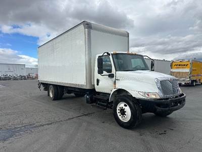 International MV607 Box Truck - 220HP, 6 Speed Automatic, Roll up Door