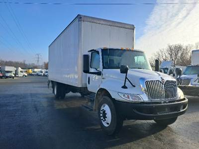 International MV607 Box Truck - 240HP, 7 Speed Automatic, Roll up Door