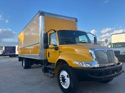 International MV607 Box Truck - 220HP, 6 Speed Automatic, Roll up Door