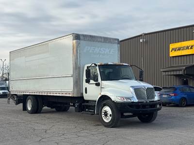 International MV607 Box Truck - 220HP, 6 Speed Automatic, Roll up Door