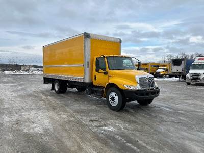 International MV607 Box Truck - 220HP, 6 Speed Automatic, Roll up Door