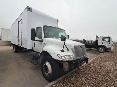 International MV607 Box Truck - 220HP, 6 Speed Automatic, Roll up Door