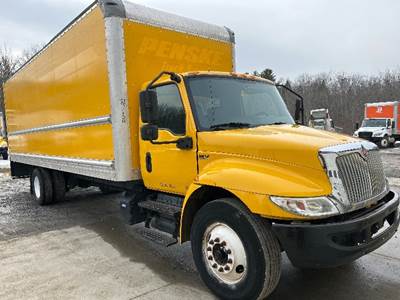 International MV607 Box Truck - 220HP, 6 Speed Automatic, Roll up Door