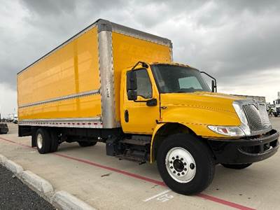 International MV607 Box Truck - 220HP, 6 Speed Automatic, Roll up Door