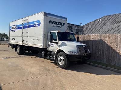 International MV607 Box Truck - 220HP, 6 Speed Automatic, Roll up Door