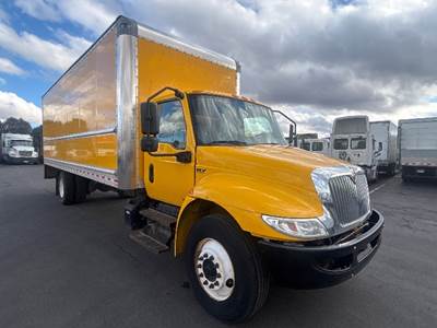 International MV607 Box Truck - 220HP, 6 Speed Automatic, Roll up Door