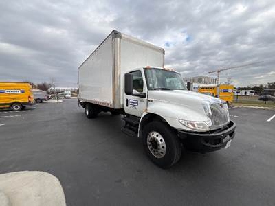 International MV607 Box Truck - 220HP, 6 Speed Automatic, Roll up Door