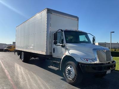 International MV607 Box Truck - 220HP, 6 Speed Automatic, Roll up Door