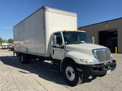 International MV607 Box Truck - 240HP, 6 Speed Automatic, Roll up Door