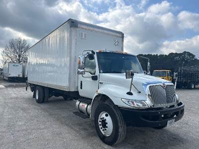 International MV607 Box Truck - 240HP, 6 Speed Automatic, Roll up Door