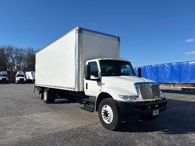 International MV607 Box Truck - 220HP, 6 Speed Automatic, Roll up Door