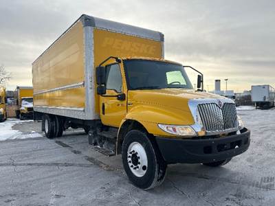 International MV607 Box Truck - 220HP, 6 Speed Automatic, Roll up Door