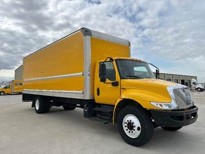International MV607 Box Truck - 220HP, 6 Speed Automatic, Roll up Door