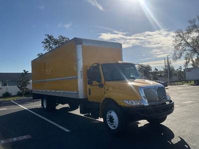 International MV607 Box Truck - 220HP, 6 Speed Automatic, Roll up Door