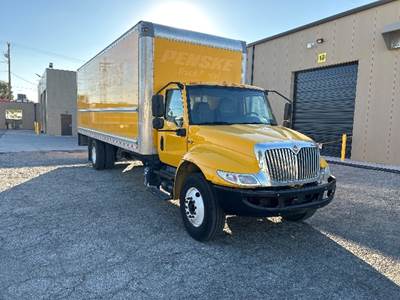 International MV607 Box Truck - 220HP, 6 Speed Automatic, Roll up Door
