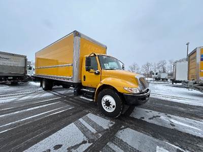 International MV607 Box Truck - 220HP, 6 Speed Automatic, Roll up Door