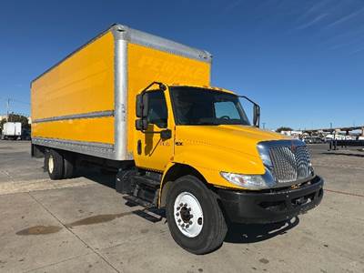 International MV607 Box Truck - 220HP, 6 Speed Automatic, Roll up Door