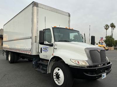 International MV607 Box Truck - 220HP, 6 Speed Automatic, Roll up Door