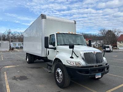 International MV607 Box Truck - 220HP, 6 Speed Automatic, Roll up Door