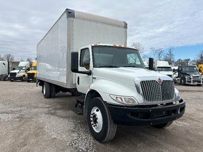International MV607 Box Truck - 220HP, 6 Speed Automatic, Roll up Door