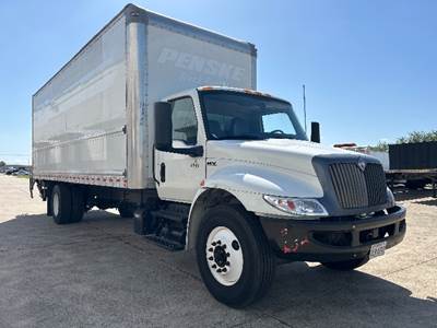 International MV607 Box Truck - 220HP, 6 Speed Automatic, Roll up Door