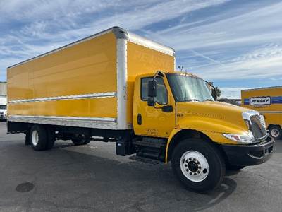 International MV607 Box Truck - 220HP, 6 Speed Automatic, Roll up Door