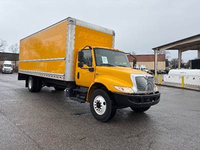 International MV607 Box Truck - 220HP, 6 Speed Automatic, Roll up Door