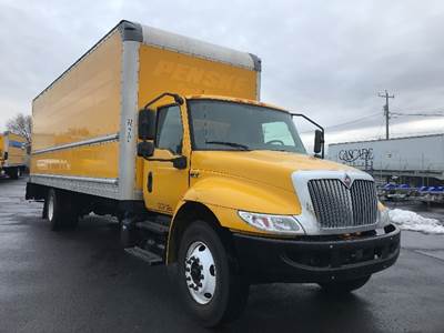 International MV607 Box Truck - 220HP, 6 Speed Automatic, Roll up Door