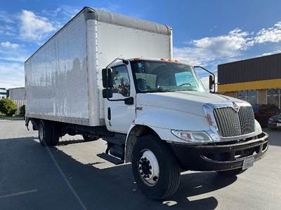 International MV607 Box Truck - 220HP, 6 Speed Automatic, Roll up Door