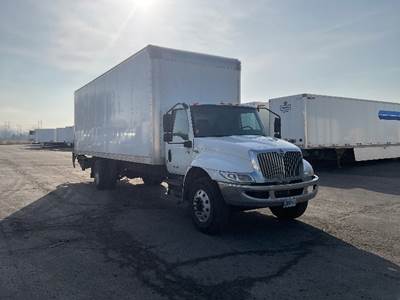 International MV607 Box Truck - 240HP, 6 Speed Automatic, Roll up Door