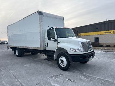 International MV607 Box Truck - 220HP, 6 Speed Automatic, Roll up Door