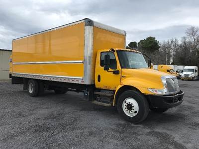 International MV607 Box Truck - 220HP, 6 Speed Automatic, Roll up Door