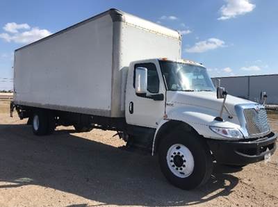 International MV607 Box Truck - 220HP, 6 Speed Automatic, Roll up Door