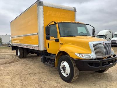 International MV607 Box Truck - 220HP, 6 Speed Automatic, Roll up Door