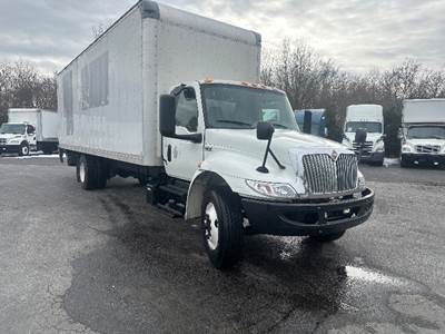 International MV607 Box Truck - 220HP, 6 Speed Automatic, Roll up Door