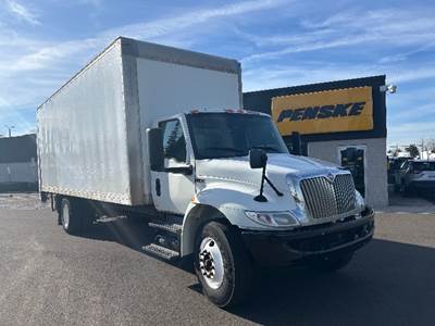 International MV607 Box Truck - 240HP, 6 Speed Automatic, Roll up Door