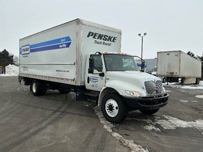 International MV607 Box Truck - 220HP, 6 Speed Automatic, Roll up Door