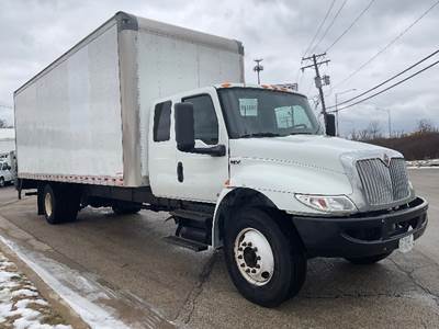 International MV607 Box Truck - 220HP, 6 Speed Automatic, Roll up Door