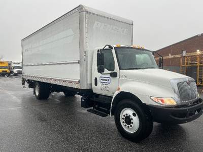 International MV607 Box Truck - 220HP, 6 Speed Automatic, Roll up Door