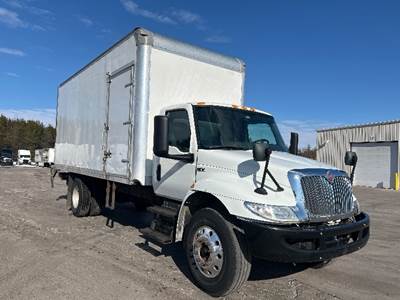 International MV607 Box Truck - 260HP, 6 Speed Automatic, Roll up Door