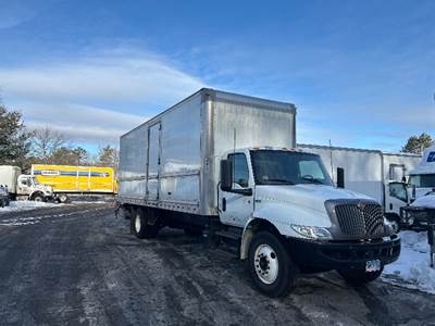 International MV607 Box Truck - 220HP, 6 Speed Automatic, Roll up Door