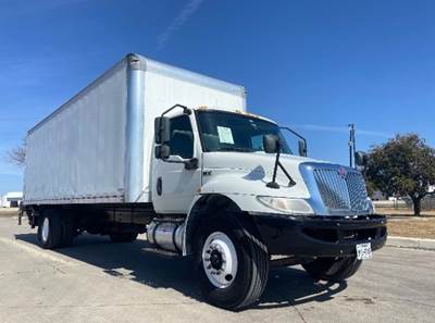 International MV607 Box Truck - 240HP, 7 Speed Automatic, Roll up Door