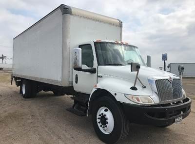 International MV607 Box Truck - 220HP, 6 Speed Automatic, Roll up Door