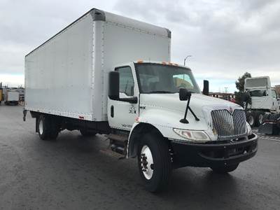 International MV607 Box Truck - 220HP, 6 Speed Automatic, Roll up Door