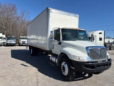 International MV607 Box Truck - 240HP, 6 Speed Automatic, Roll up Door